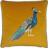 Evans Lichfield Peacock Filled Cushion 43cm x 43cm Saffron