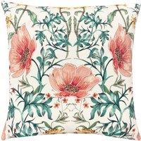 Evans Lichfield Heritage Peony Filled Cushion 43cm x 43cm Coral