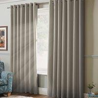 100% Blackout Ready Made Eyelet Curtains Grey