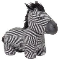 Zebra Doorstop 15cm x 22cm Black
