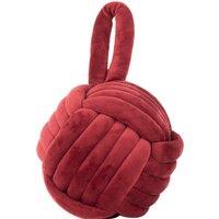 Knot Doorstop 14cm Red