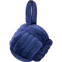 Knot Doorstop 14cm Navy