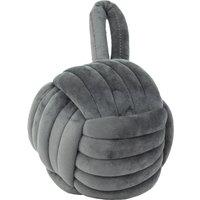Knot Doorstop 14cm Charcoal