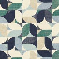 Clarke & Clarke Reno Fabric Mineral Navy