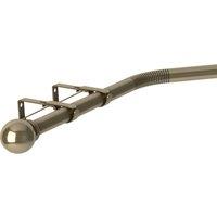 3 Sided Eyelet Bay Pole 400cm Antique Brass