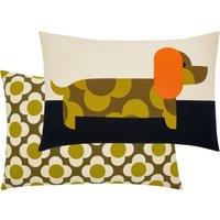 Orla Kiely Dachshund Boudoir Filled Cushion 40cm x 60cm Yellow