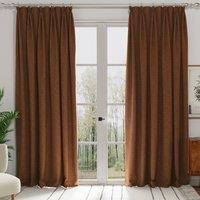 Turin Velvet Made to Measure Curtain Rust