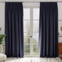 Turin Velvet Made to Measure Curtain Deep Blue