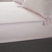 Catherine Lansfield Silky Soft Satin Fitted Sheet Super Kingsize Blush Pink