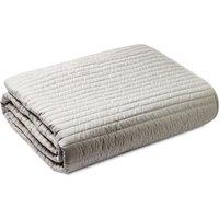 Bianca Quilted Lines 220cm x 230cm Bedspread Silver