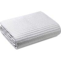 Bianca Quilted Lines 220cm x 230cm Bedspread White