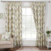 Coppice Ready Made Pencil Pleat Curtains Apple