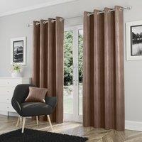 Goodwood Blockout Ready Made Eyelet Curtains Bronze