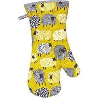 Ulster Weavers Dotty Sheep Gauntlet Oven Glove Yellow
