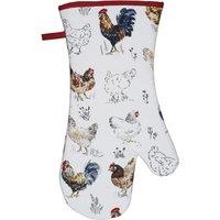 Ulster Weavers Farm Birds Gauntlet Oven Glove Red