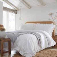 Appletree Loft Cassia Frill Duvet Cover Bedding Set White