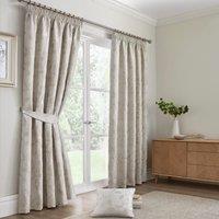 Curtina Bramford Ready Made Pencil Pleat Curtains Natural