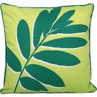 Fusion Leaf Print Filled Cushion 43cm x 43cm Green