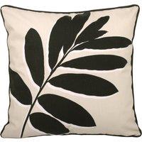 Fusion Leaf Print Filled Cushion 43cm x 43cm Natural