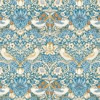 Strawberry Thief Fabric Denim Spice