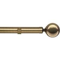 Sphere 28mm Eyelet Curtain Pole Antique Brass