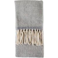 Wool Throw 130cm x 170cm Grey