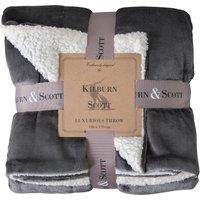 Sterling Sherpa Throw 140cm x 170cm Grey