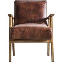 Neyland Arm Chair Vintage Brown Leather