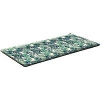 Jungle Water Resistant Outdoor Bench Pad 45cm x 125cm Green