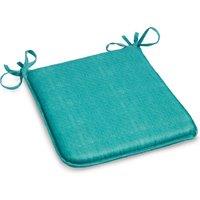 Plain Water Resistant Outdoor Square Seat Pad 42cm x 42cm Green