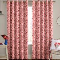 Cath Kidston Marble Hearts Ditsy Made to Measure Curtain Red