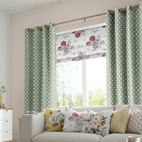 Cath Kidston Button Spot Made to Measure Curtain Aloe