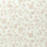 Fibre Naturelle Lucca Embroidered Fabric Nature
