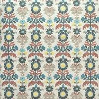 Fibre Naturelle Oslo Embroidered Fabric Cinnamon