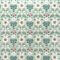 Fibre Naturelle Oslo Embroidered Fabric Sage