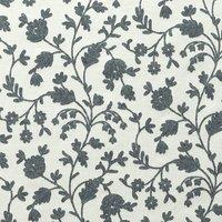 Fibre Naturelle Lucca Embroidered Fabric Charcoal