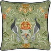 Evans Lichfield Chatsworth Piped Filled Cushion 43cm x 43cm Sage