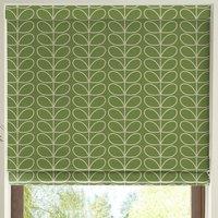 Orla Kiely Linear Stem Made to Measure Roman Blind Chalky Green