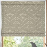 Orla Kiely Jumbo Linear Stem Made to Measure Roman Blind Pebble