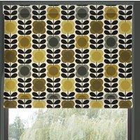 Orla Kiely Spot Flower Stem Made to Measure Roman Blind Yellow Grey