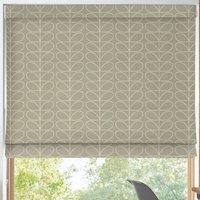 Orla Kiely Linear Stem Made to Measure Roman Blind Pebble