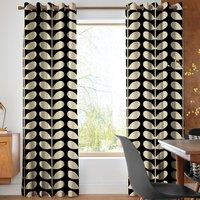 Orla Kiely Jumbo Solid Stem Made to Measure Curtain Black