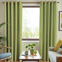 Orla Kiely Linear Stem Made to Measure Curtain Chalky Green