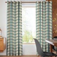 Orla Kiely Jumbo Solid Stem Made to Measure Curtain Duckegg