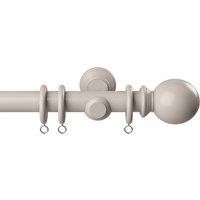 28mm Woodland Ball Wooden Curtain Pole Grey