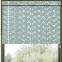 Orla Kiely Jumbo Linear Stem Translucent Made to Measure Roller Blind Aqua