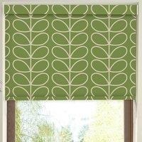 Orla Kiely Jumbo Linear Stem Translucent Made to Measure Roller Blind Chalky Green