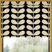 Orla Kiely Jumbo Solid Stem Translucent Made to Measure Roller Blind Black