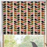 Orla Kiely Multi Stem Made to Measure Blackout Roller Blind Pink Red