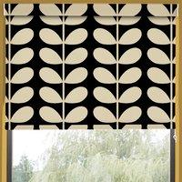 Orla Kiely Jumbo Solid Stem Made to Measure Blackout Roller Blind Black